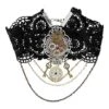 Steampunk Heart Charm Choker Necklace -Chic Halloween Costumes 01272749 a