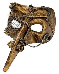 Steampunk Plague Doctor Half Mask -Chic Halloween Costumes 01361815 c