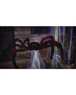 21 Inch LED Red And Black Jumping Spider Animatronic -Chic Halloween Costumes 01463447 AVS