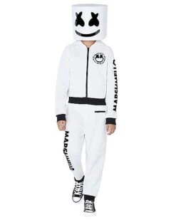 Chic Halloween Costumes 16 Kids Marshmello Logo Jumpsuit Costume