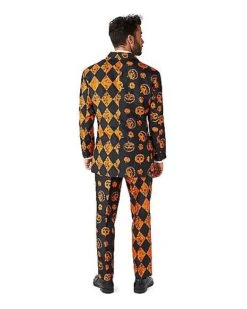 Adult Distressed Pumpkin Party Suit -Chic Halloween Costumes 01587179 c
