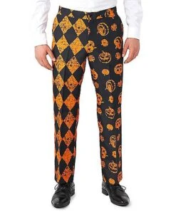 Adult Distressed Pumpkin Party Suit -Chic Halloween Costumes 01587179 e