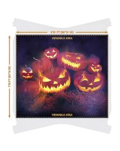 Evil Pumpkins Garage Single Door Cover 8 Evil Pumpkins Garage Single Door Cover -Chic Halloween Costumes 07649304 c