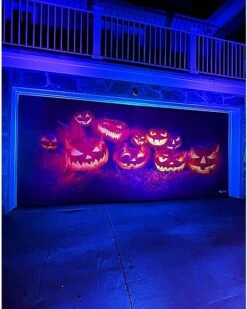 Evil Pumpkins Garage Double Door Cover