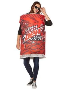 Adult Code Red Costume - Mountain Dew -Chic Halloween Costumes 07656531 c